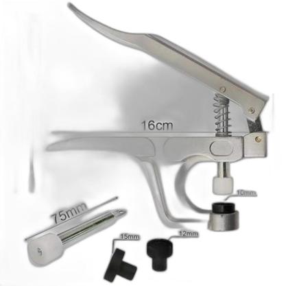 Imagem de Alicate Aplicador Botão Pressão Plástico Kit