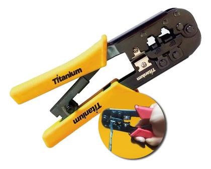 Imagem de Alicate Grimpador P/ Terminais RJ11-RJ4 Titanium