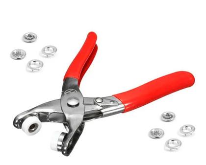 Imagem de Alicate Pregar Aplicar Botão Metal 35 Body Roupa Bebê Tictac