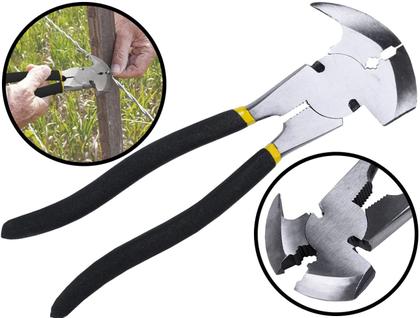 Imagem de Alicate Tipo Fazendeiro Corta Arame Grampo Cabos Elétricos 10 Polegadas Multiuso Profissional