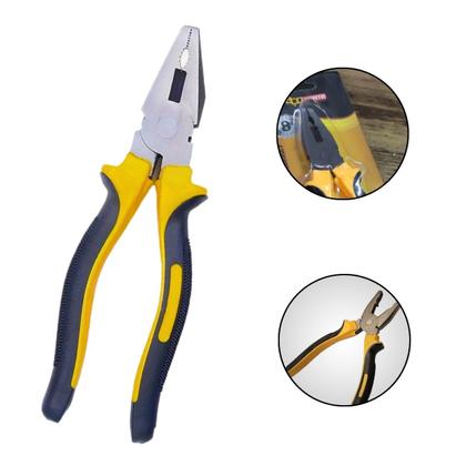 Imagem de Alicate Universal 8 Pol Cabo Emborrachado Aço Forte Carbono