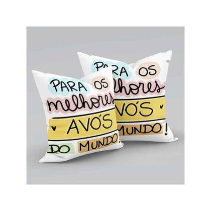 Imagem de Almofada Cheia Dia dos Avós Homenagem Vó e Vô Presente 01 Peça