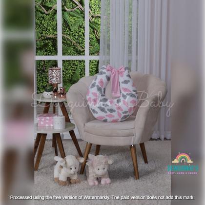 Imagem de Almofada de Amamentação/Amamentar Estampada + Zíper Tecido Algodão.