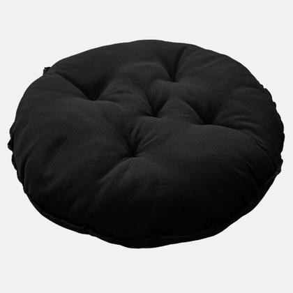 Imagem de Almofada Futton Lisa Redonda Cheia Macia Confortável 40cm Cadeira Sala Jantar Decoração