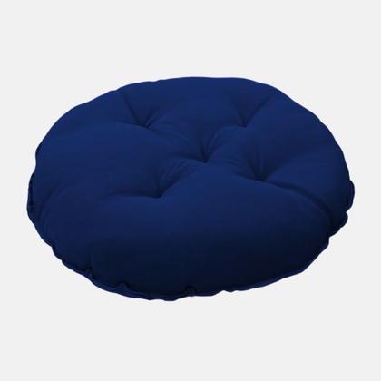 Imagem de Almofada Futton Lisa Redonda Cheia Macia Confortável 40cm Cadeira Sala Jantar Decoração