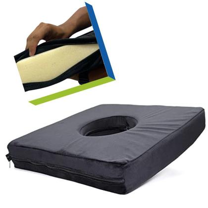 Imagem de Almofada para Hemorroidas Cóccix Próstata Cadeira de Rodas com Orifício Central UN Premium Longevitech