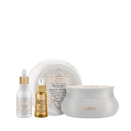 Imagem de Amend Millenar Óleos Marroquinos Masc 300ml + Óleo Elixir Nutritivo 75ml + Sublime Oil 60ml