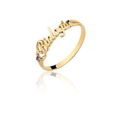 Imagem de Anel Formatura Nomes Cursos Ouro Puro 10k An120