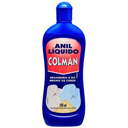 Imagem de ANIL LIQUIDO COLMAN 200ml BRANQUEIA E DÁ BRILHO AS CORES