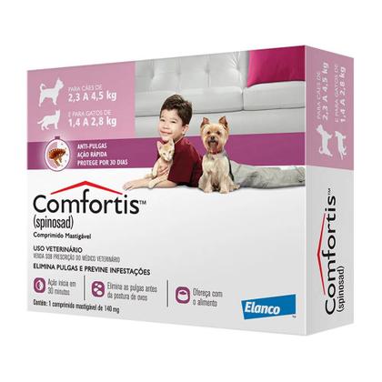 Imagem de Anti pulgas para cachorro e gato COMFORTIS 1un 140MG