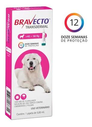 Imagem de Antipulgas E Carrapatos Bravecto Transdermal  Cães - 1400mg