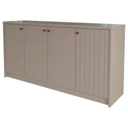 Imagem de Aparador buffet 4 portas Cimol Off White - 100% MDF