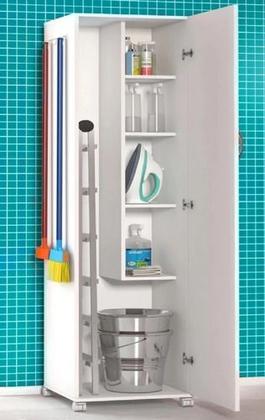 Imagem de Aparador para lavanderia 4 prateleiras Rústico multifunções