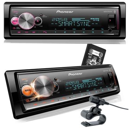 Imagem de Aparelho de Som Pioneer Bluetooth Radio automotivo Mvh-x7000br Usb Saída Sub Spotify Muda Cor