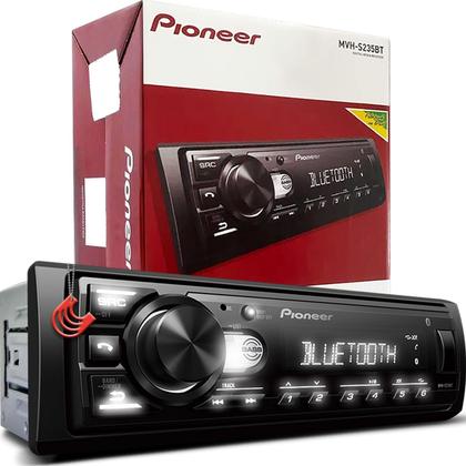 Imagem de Aparelho Pioneer Toca MP3 Player Auto Som Automotivo Bluetooth Usb RCA Radio FM Potencia MVH-S235BT