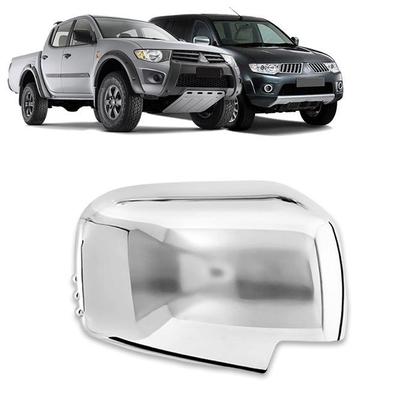 Imagem de Aplique Cromado para Capa Retrovisor L200 Triton 2008 a 2016 Pajero Dakar 2009 a 2013