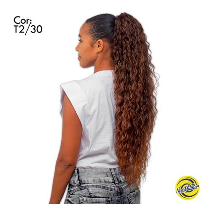 Imagem de Aplique Rabo De Cavalo Cacheado Bio Proteína Carol 70cm Ser Mulher