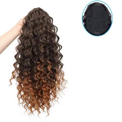 Imagem de Aplique Rabo De Cavalo Telinha Cacheado Curto 45cm Premium