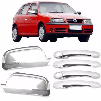Imagem de Apliques Cromados Retrovisor E Maçaneta Gol Parati 2000/08