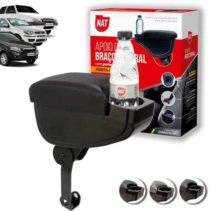 Imagem de Apoio de Braço Palio Siena Strada 1996 Até 2012 E Uno 1984 Até 2012 Suporte Flexível C/ Porta Copo