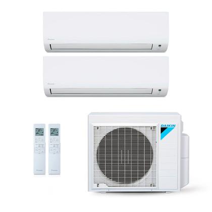 Imagem de Ar-Condicionado Multi Split Inverter Daikin 24.000 BTUs (1x Evap HW 9.000 + 1x Evap HW 20.000) Quente/Frio 220V