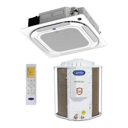 Imagem de Ar Condicionado Split Carrier Cassete 4 Vias Inverter 48.000 BTU/h Quente Frio Monofásico Branco 40KVQD48C5 - 220V