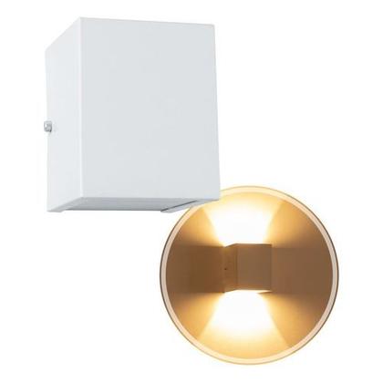 Imagem de Arandela Quadrada Branca 2 focos led 10x10x12,5