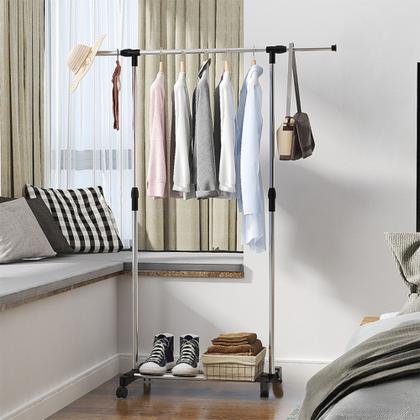 Imagem de  Arara de Multiuso Roupas Cabideiro de Chão Closet Modulado em Aço /com rodinha