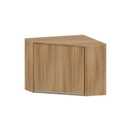 Imagem de Armário Aéreo Canto Diagonal 1 Porta Diana Luciane Móveis Avelã/avelã