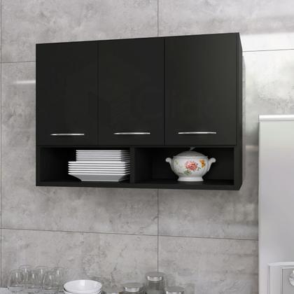 Imagem de Armário Balcão Aéreo 3 Portas Parede Cozinha Multiuso