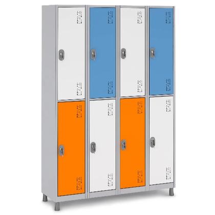 Imagem de Armário de Aço 8 Portas Grandes Locker Academia