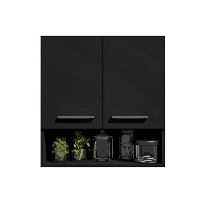 Imagem de Armário de Cozinha 2 Portas Aéreo com Nicho Modular Compacto Móveis Bonatto