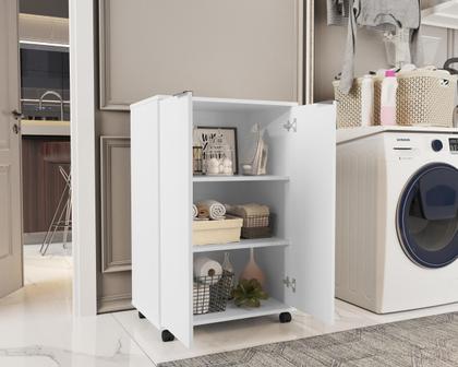 Imagem de Armário Multiuso Sapateira para /Cozinha/Lavanderia 2 Portas Pratic