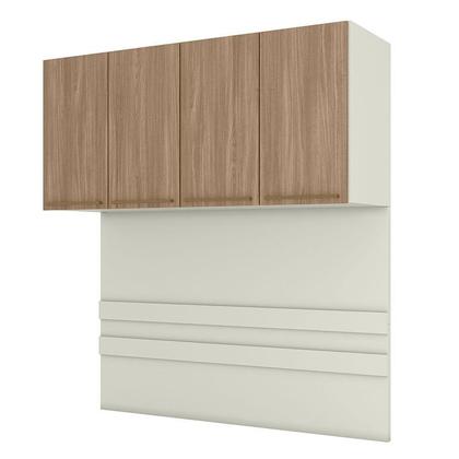 Imagem de Armário Ponte Casal 4 Portas New Predileto Areia Jequitibá - Henn