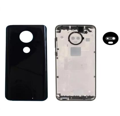 Imagem de Aro Chassis Motorola Moto G7 Preto + Tampa Vidro Traseira e Lente