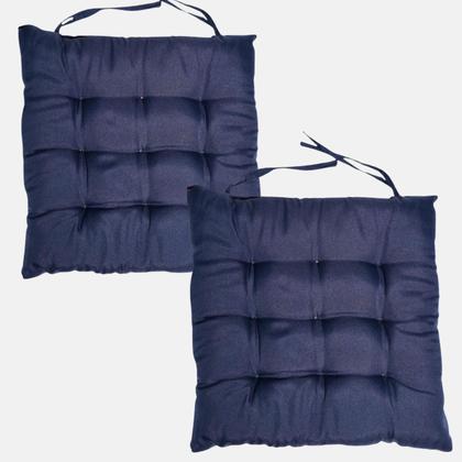 Imagem de Assento Para Cadeira Futton Maio C/Fitas Para Amarrar Em Bancos Banquetas Cadeiras Pallets Sofá 40x40cm Futon Com Diversos Modelos