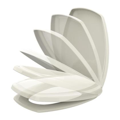 Imagem de Assento Sanitário Onix Iris Biscuit Soft Close Tupan  Polipropileno Anatômico Compatível Incepa Thema, Petra Pérola e Santa Marina Valentina