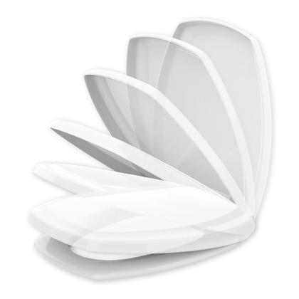 Imagem de Assento Tampa de Vaso Santa Marina Valentina Branco Soft Close Polipropileno Anatômico Universal Compatível Incepa Thema Onix Iris Petra Pérola Tupan