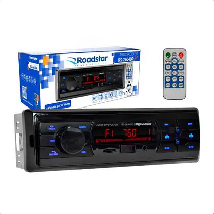 Imagem de Auto Rádio FM Roadstar - RS-2604BR Plus