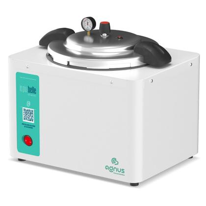 Imagem de Autoclave 5 Litros Manicure Veterinário Podologia Vertical Agnus Verde 110v Com Anvisa