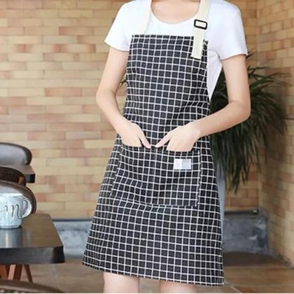 Imagem de Avental Cozinha e Churrasco com Bolso Grande Regulável em Tecido Resistente
