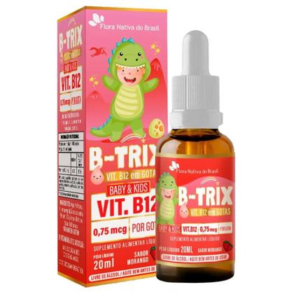 Imagem de B-trix  Vitamina B12 20ml Sabor Morango - Flora Nativa do Brasil