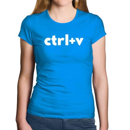 Imagem de Baby Look Algodão Ctrl+V - Foca na Moda