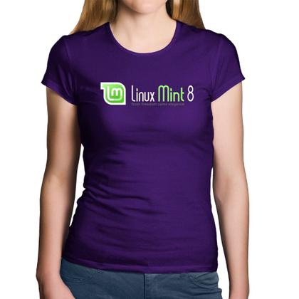 Imagem de Baby Look Algodão Linux Mint 8 Helena - Foca na Moda