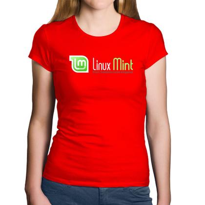 Imagem de Baby Look Algodão Linux Mint - Foca na Moda