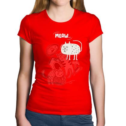 Imagem de Baby Look Algodão Meaw - Foca na Moda