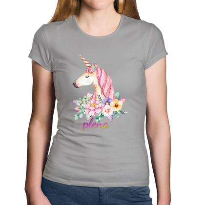 Imagem de Baby Look Algodão Plena Unicórnio - Foca na Moda