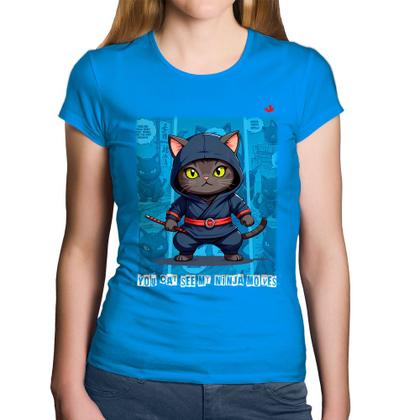 Imagem de Baby Look Algodão You cat see my ninja moves - Foca na Moda