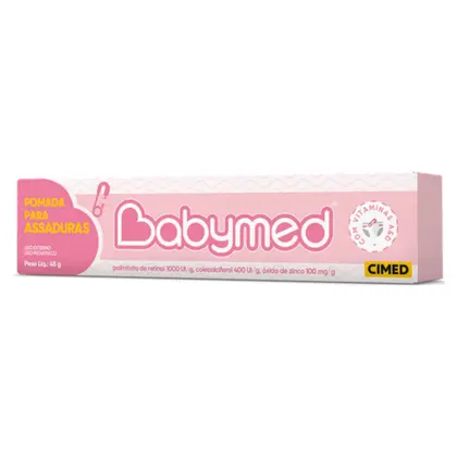 Imagem de Babymed Rosa Pomada para Assadura 45g Menina 