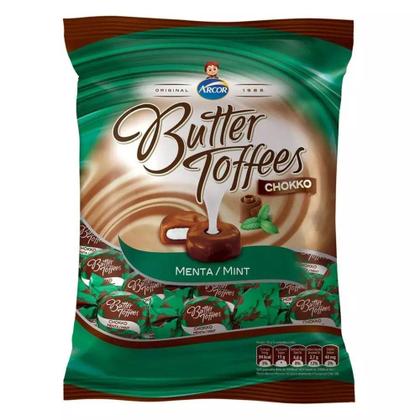 Imagem de Bala Butter Toffees  Chokko Mint Caramelo 100Gr - Arcor